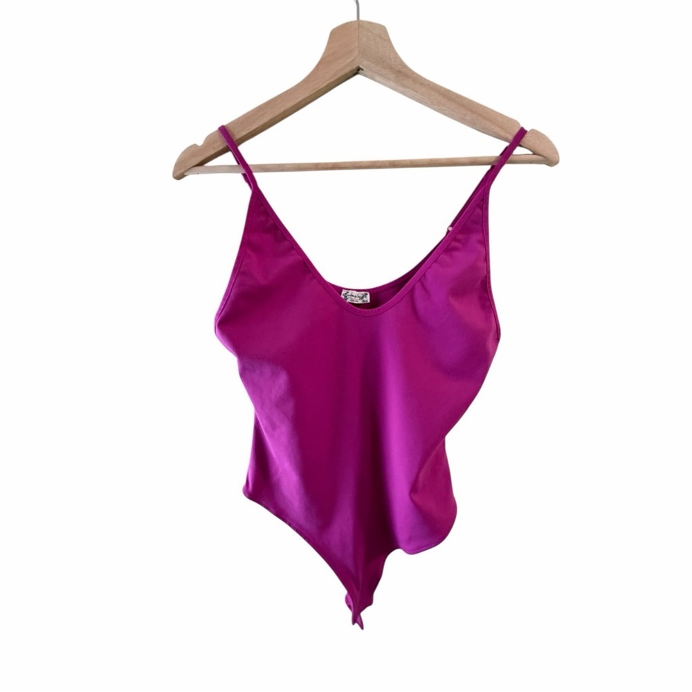 Free People Intimately Magenta tank body suit Top small